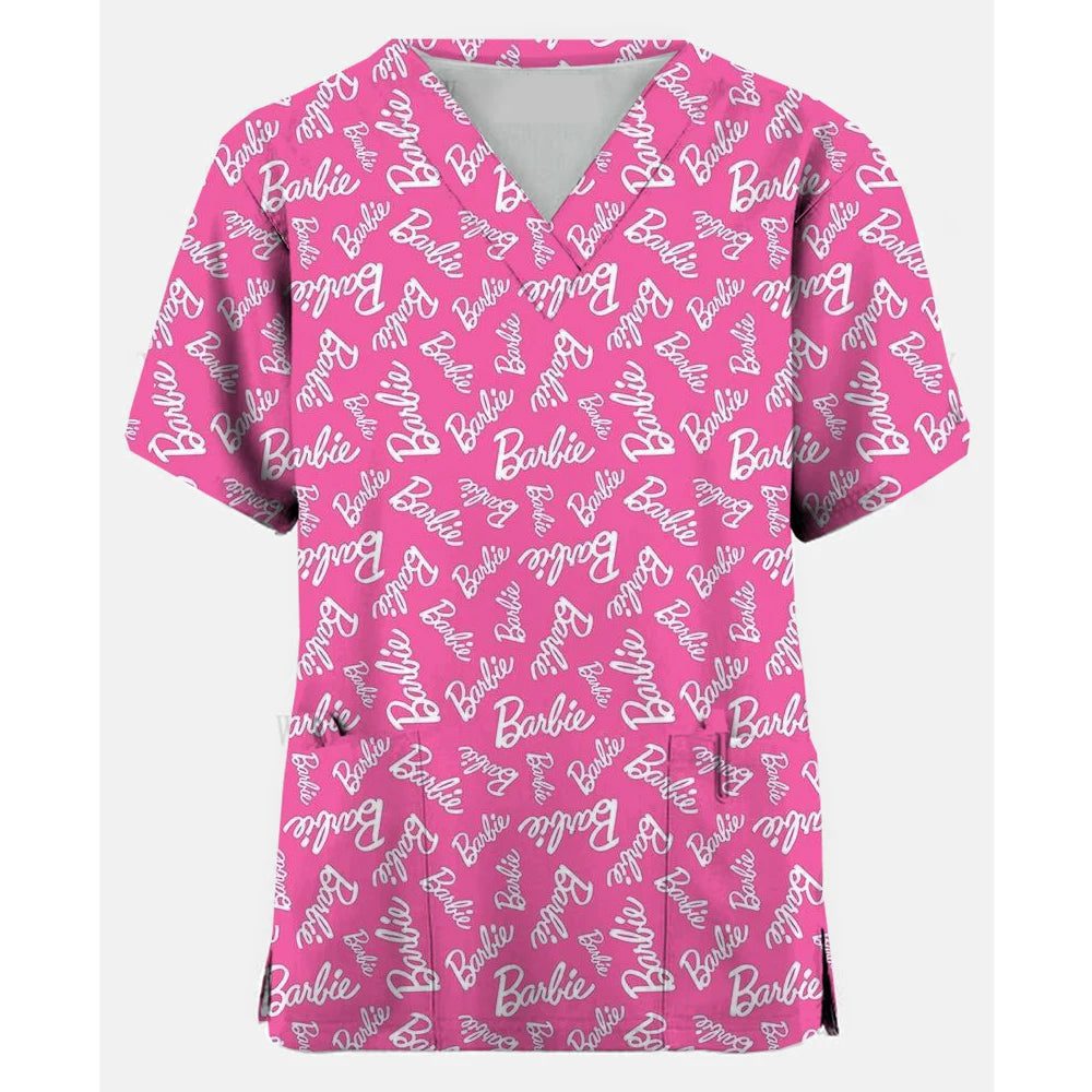 Cute Nurse Scrub Tops for Women T-Shirt