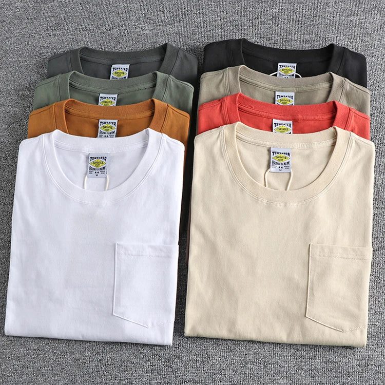 Men's Cotton Pocket T-Shirt - Basic Style