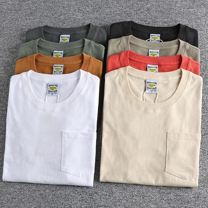 Men's Cotton Pocket T-Shirt - Basic Style