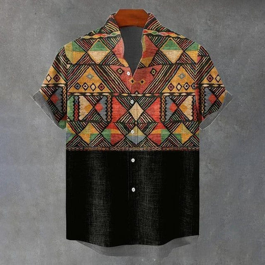 Men's Hawaiian Short-Sleeved Shirt - Bamboo Hemp