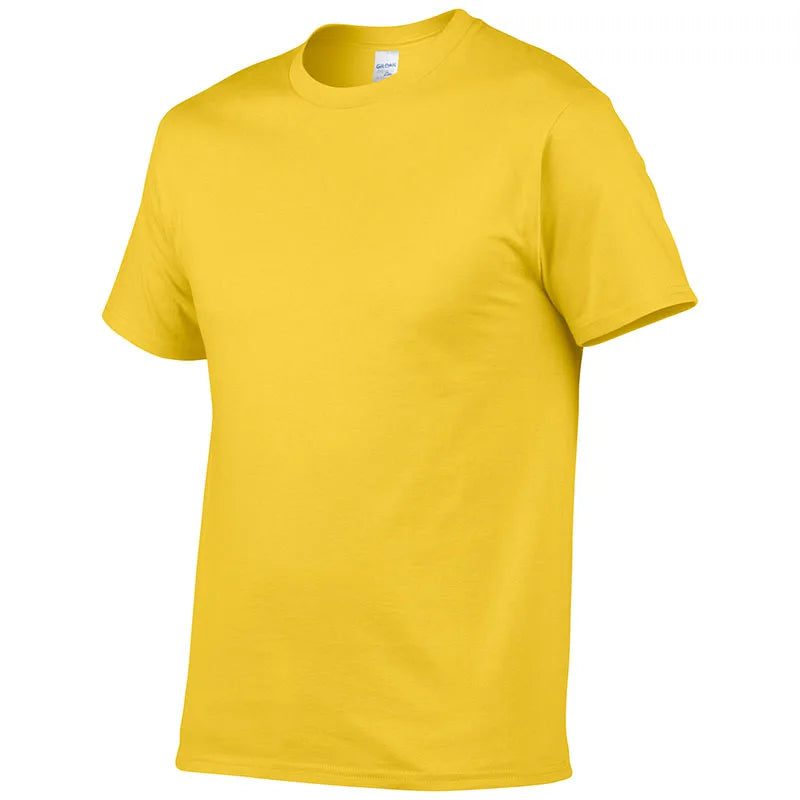 High Quality Men's Cotton Solid Color T-Shirt