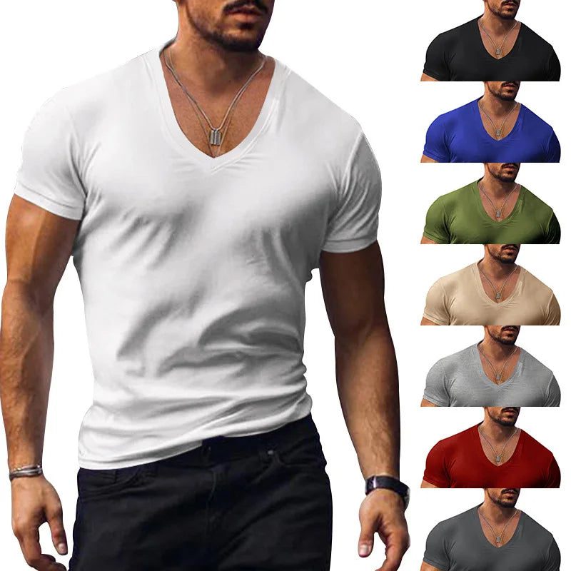 Men's V-Neck Quick-Dry Summer T-Shirt
