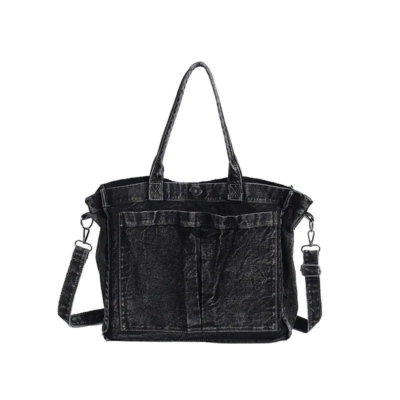 2024 Autumn Women's Denim Casual Tote Bag