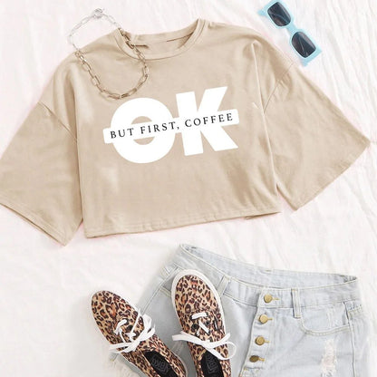 Trendy Women's Cropped T-Shirt for Summer