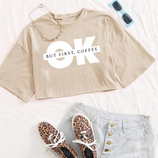 Trendy Women's Cropped T-Shirt for Summer