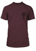 Horde Bones Crest Maroon Pocket T-Shirt