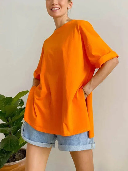 Trendy Oversized Cotton T-Shirts for Women