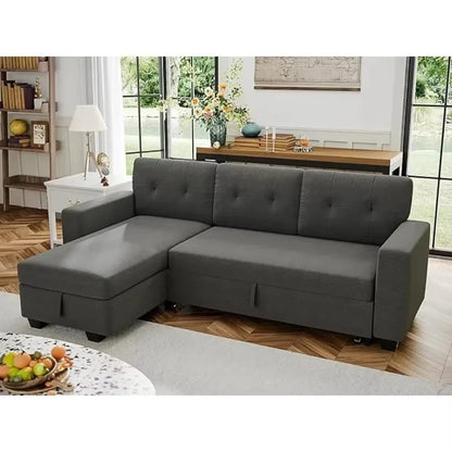 Reversible Sofa Bed with Storage Chaise