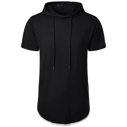 Lightweight Men's Short Sleeve Hoodie T-shirt