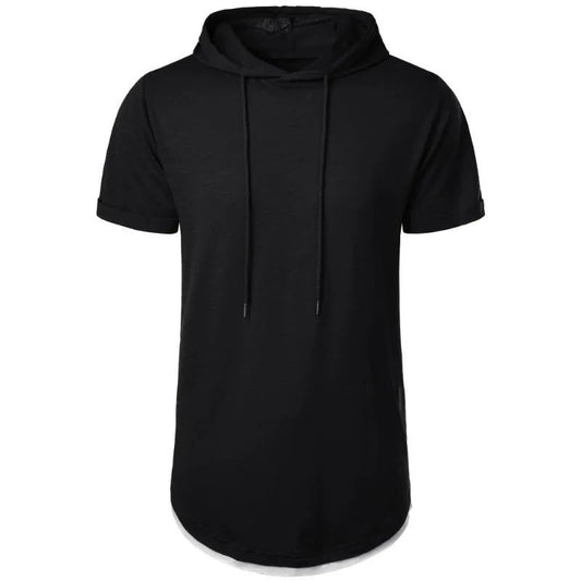 Lightweight Men's Short Sleeve Hoodie T-shirt