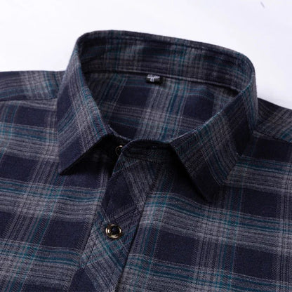 Men's Autumn Flannel Shirt - Casual Oversized