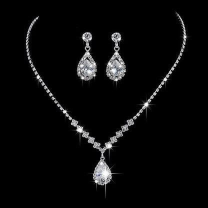 Elegant Crystal Bridal Jewelry Set for Weddings