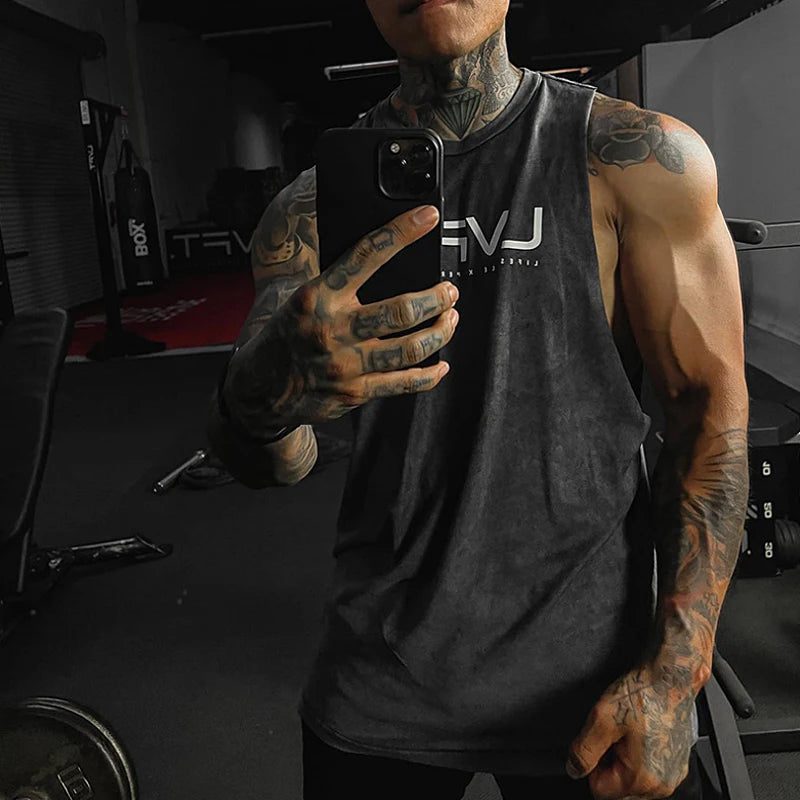 Men's Summer Gym Tank Top for Workouts