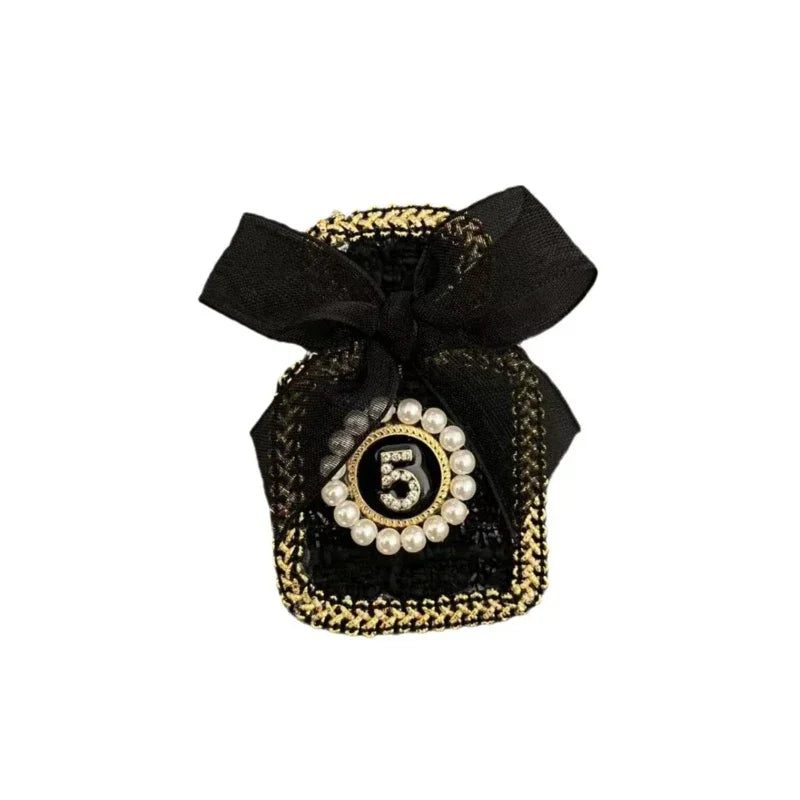 Elegant Rhinestone Pearl Bow Brooch for Women