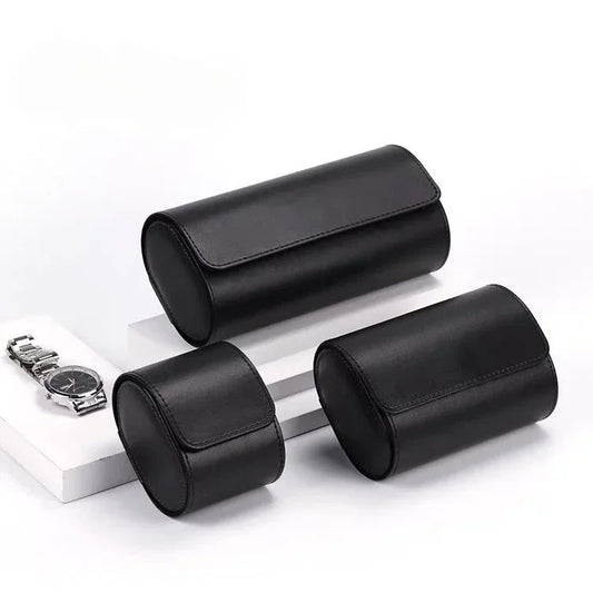 Classic PU Leather Watch Travel Case Organizer