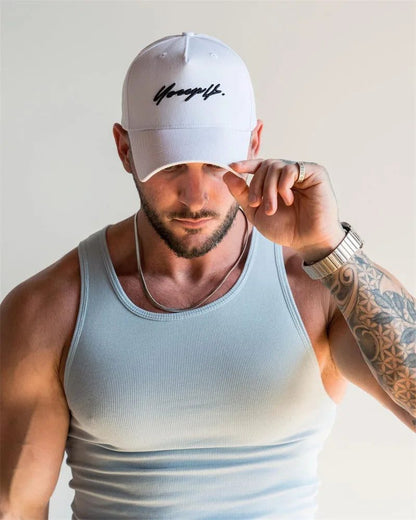 2024 Men's Slim Ribbed Fitness Tank Top
