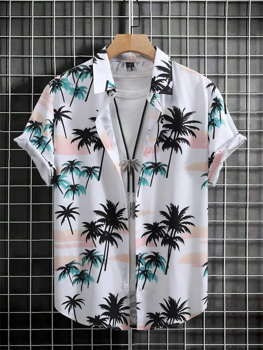 Men's Retro Hawaiian Shirt for Casual Style