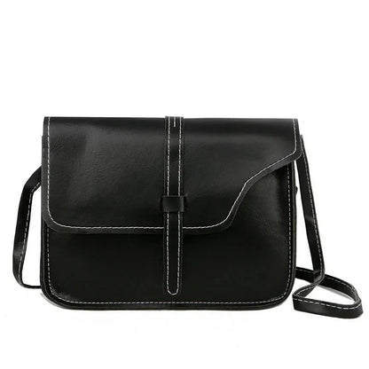 Retro Solid Color Crossbody Bag for Women