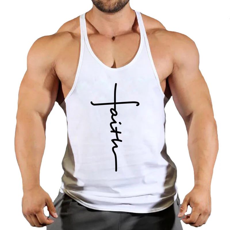 2024 Men's Cotton Gym Tank Tops