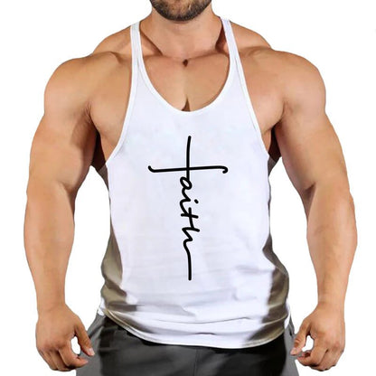 2024 Men's Cotton Gym Tank Tops