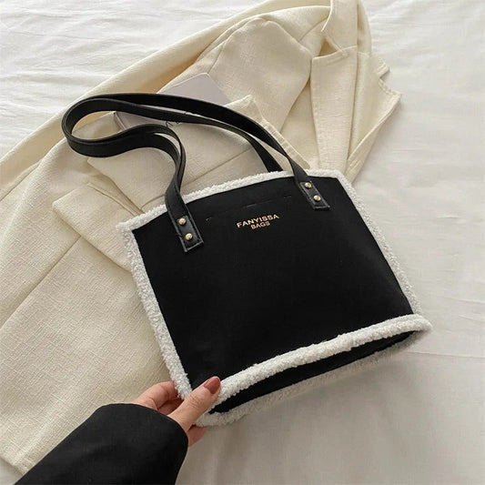 Large Capacity Suede Plush Shoulder Bag