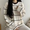 Chic Striped Long Sleeve T-Shirt for Teens