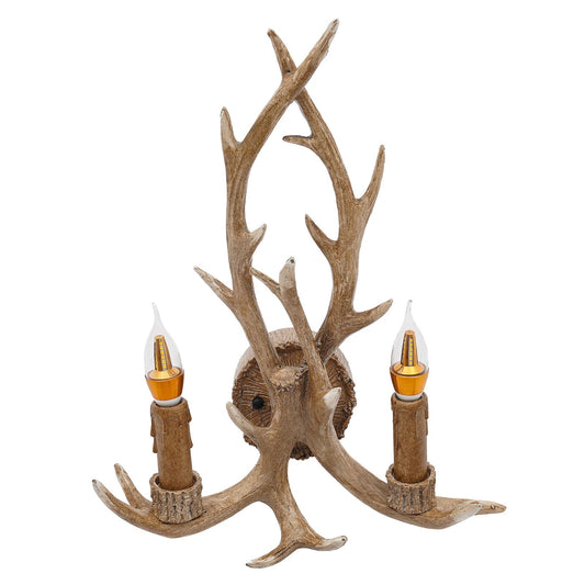 Vintage Antler Wall Lamp for Rustic Decor