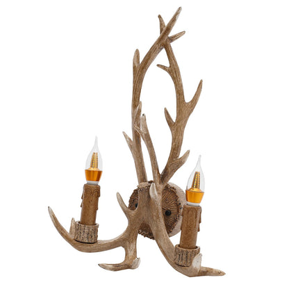 Vintage Antler Wall Lamp for Rustic Decor