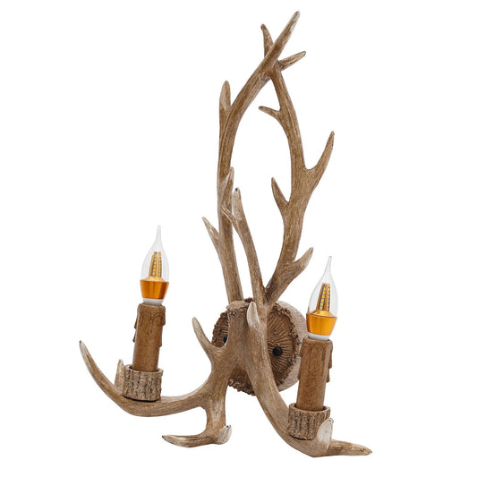 Vintage Antler Wall Lamp for Rustic Decor