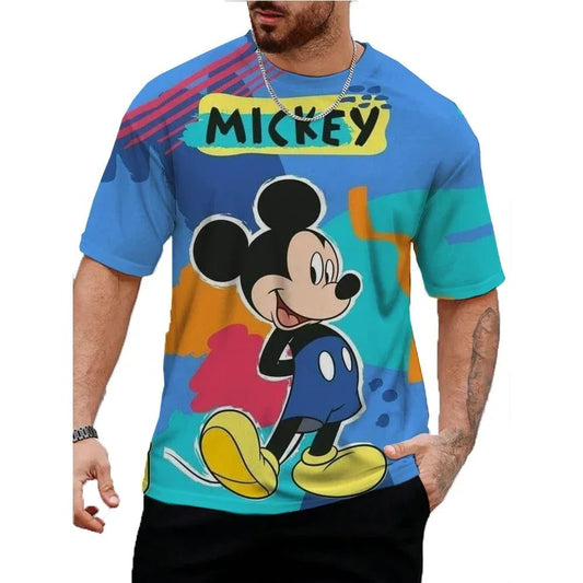 Men's Casual Mickey Mouse Summer T-Shirt