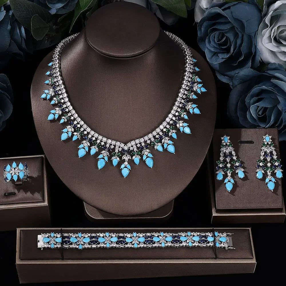 2023 Bridal Wedding Jewelry Set - 4 Pieces