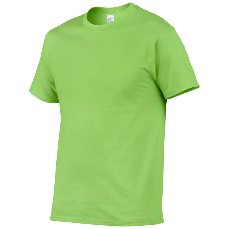 High Quality Men's Cotton Solid Color T-Shirt