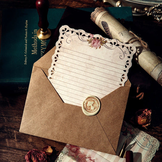 Vintage Floral Lace Scrapbook Paper Pack