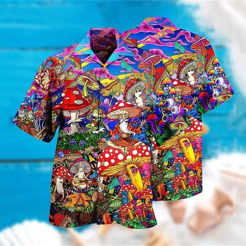 Trendy 3D Print Hawaiian Shirts for Men