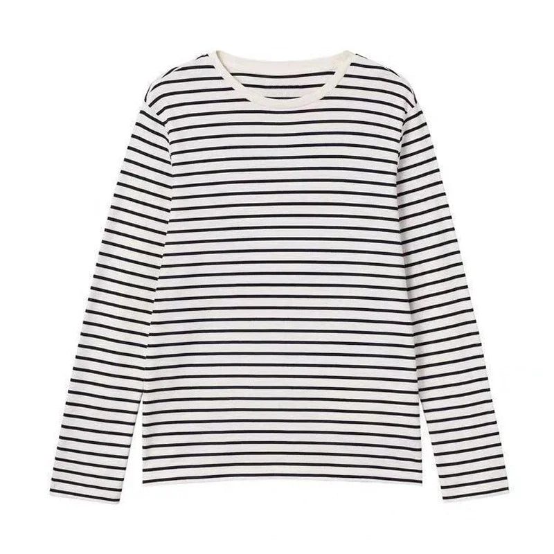 2024 Women's Oversized Striped Long Sleeve T-Shirt