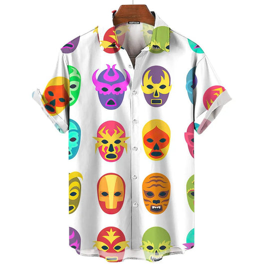 3D Printed Hawaiian Shirts for Men Summer