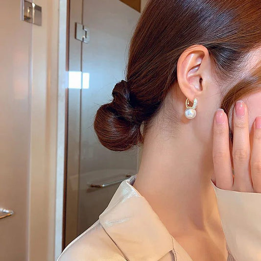 Elegant Pearl Drop Earrings for Women