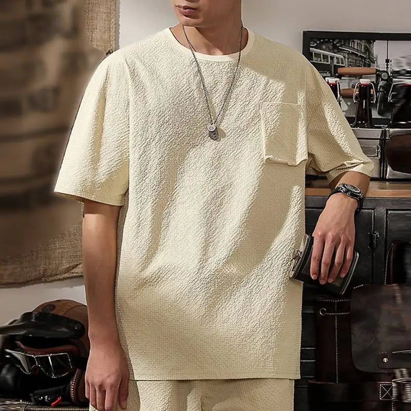 Men's Casual Pocket T-Shirt Summer Fashion