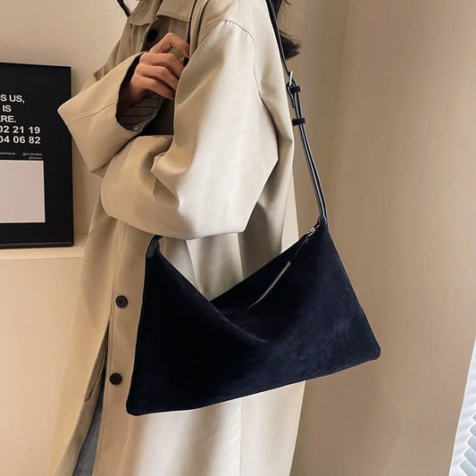 Large Capacity Suede Tote Bag for Women