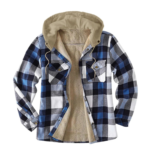 Men's Thick Warm Plaid Flannel Shirt