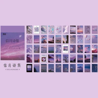 50 Sheets Washi Paper Stickers for Scrapbooking