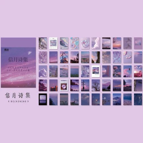 50 Sheets Washi Paper Stickers for Scrapbooking