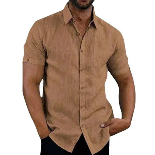 Men's Casual Summer Cotton Linen Shirts