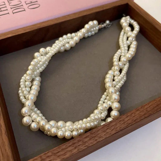 Bohemian Multi-Layered Pearl Necklace for Women