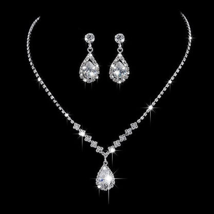 Elegant Crystal Bridal Jewelry Set for Weddings