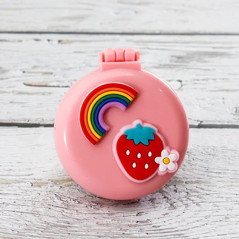 Compact Travel Hair Brush with Mirror