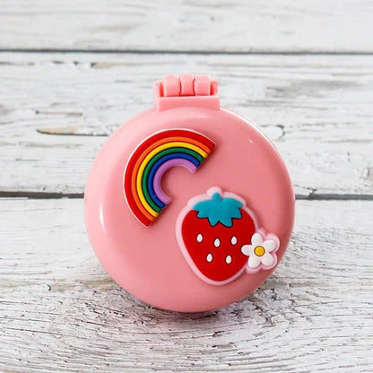 Compact Travel Hair Brush with Mirror