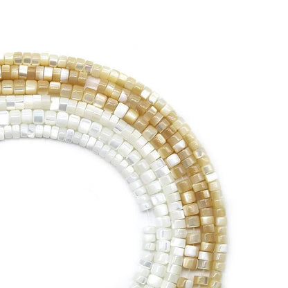 Natural Mother of Pearl Disc Beads for Jewelry