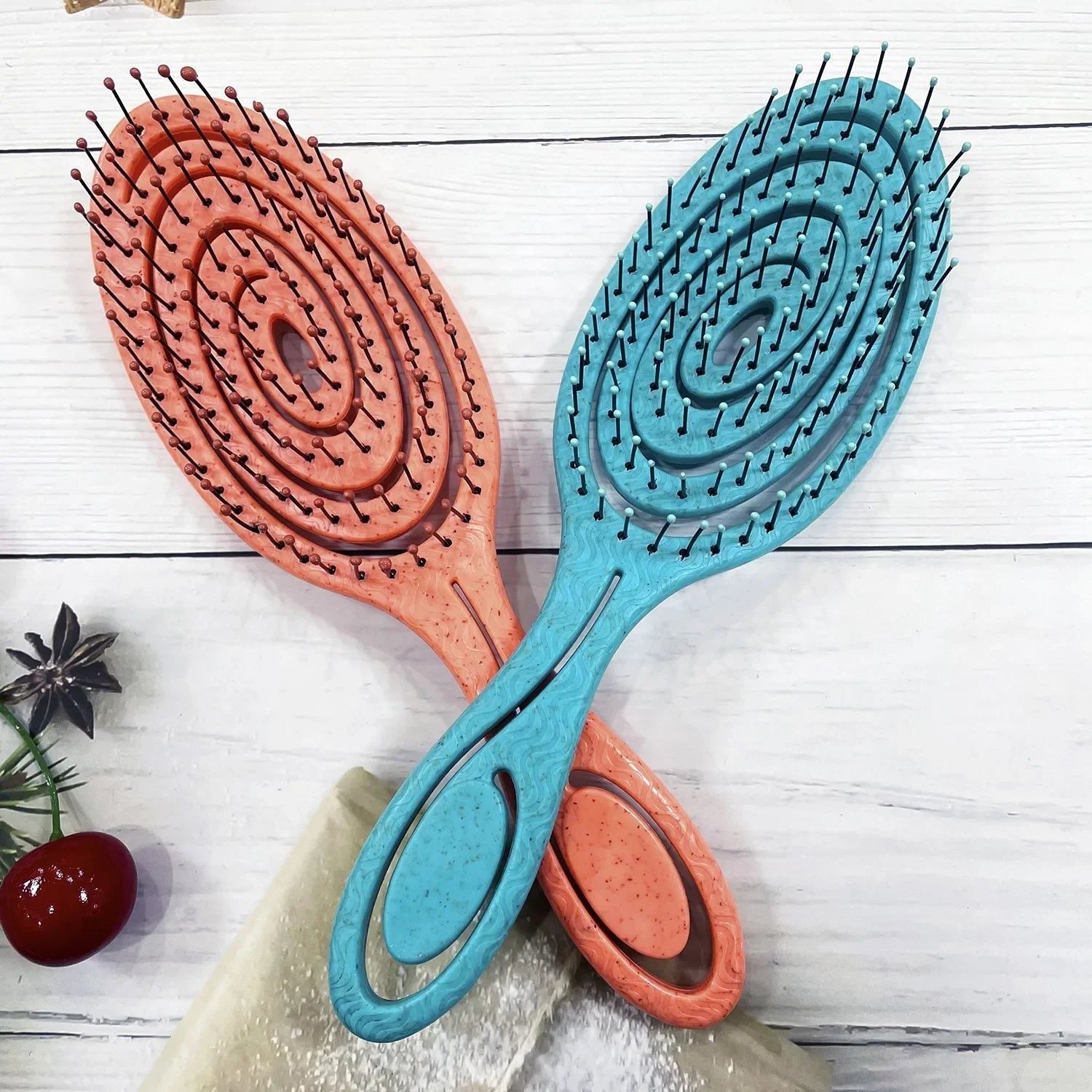 Eco-Friendly Mint Green Wet Detangling Brush