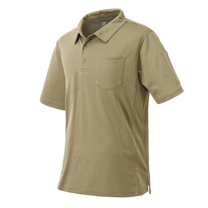 Men's Breathable Summer Polo Shirt with Pocket